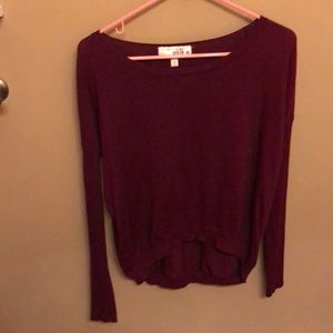 Burgundy sweater